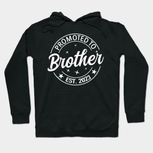 Mens Promoted to Brother 2023 for First Time Brother Hoodie